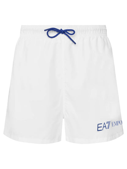 EA7 Emporio Armani Costume Boxer Active Uomo Bianco Blu 7M00200 AF13049 M0304
