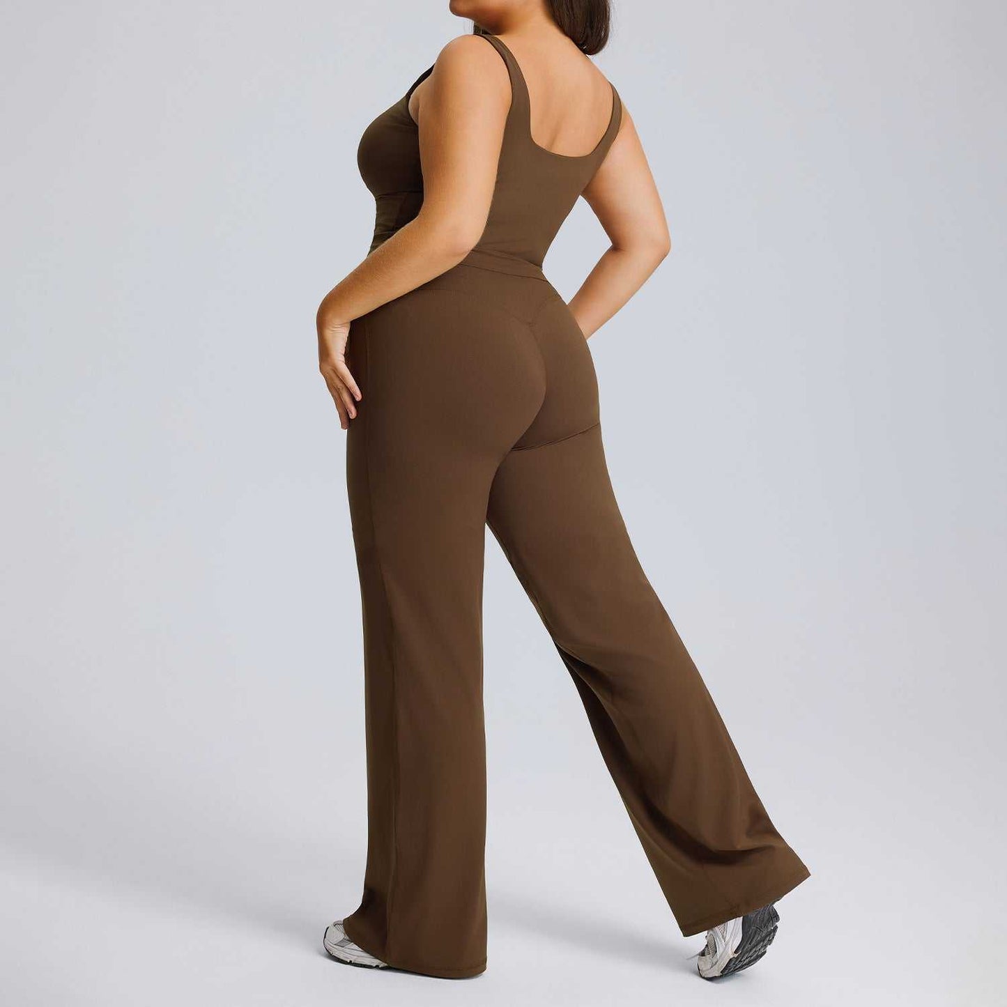 Tuta sportiva per donna  due pezzi, pantalone a gamba larga