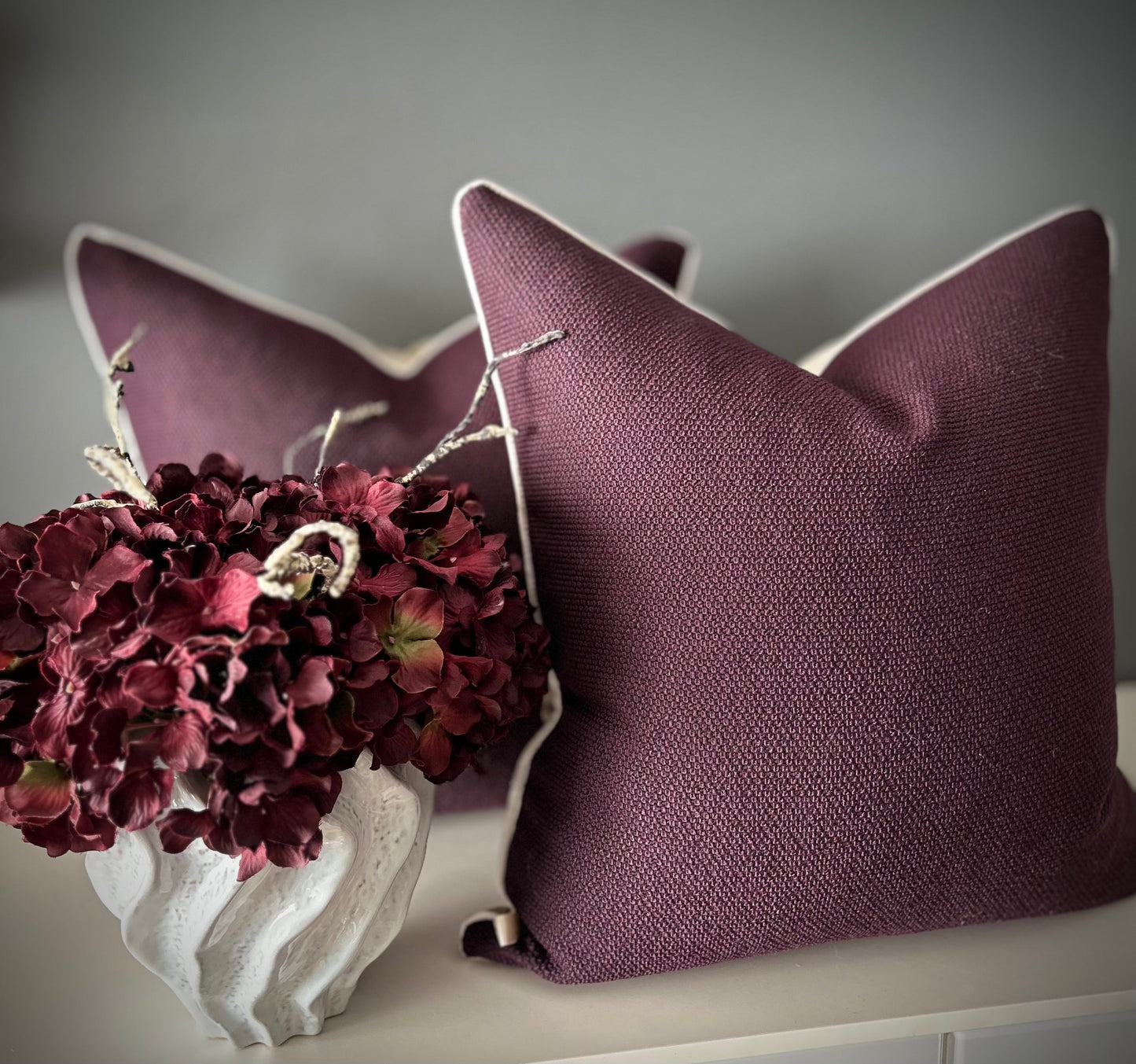 Plum copricuscino