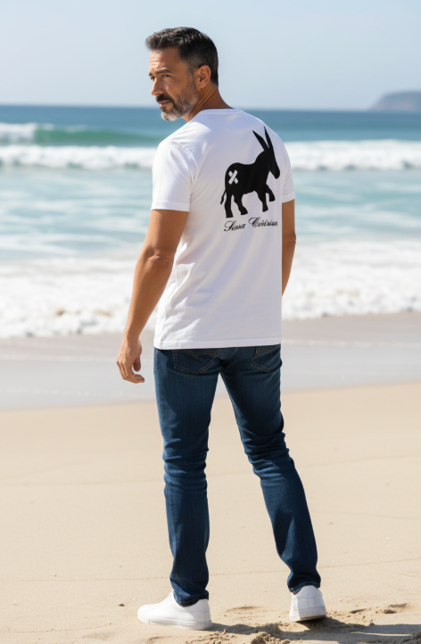 T-shirt Classic Logo Uomo White/Black