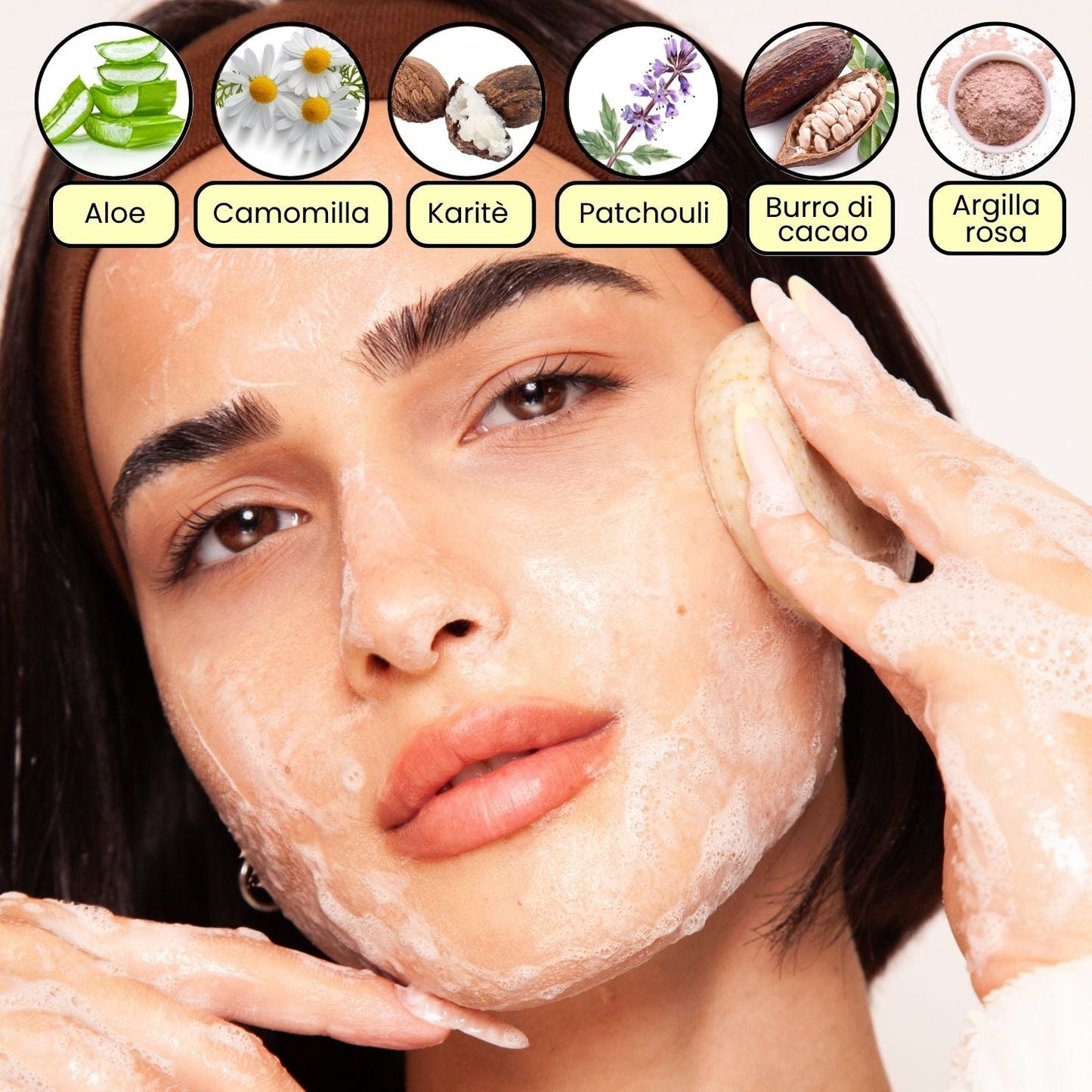 Detergente viso esfoliante