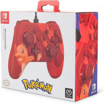 Powera Wired Controller Nintendo Switch Glurak Pokémon Rot Joystick Rot