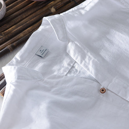 Leinenhemd im Korea-Stil – Old Money®