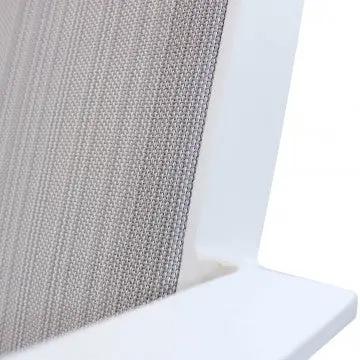 Poltrona Impilabile Zante con Struttura in Alluminio, seduta e schienale in textilene