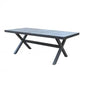 Mackay Table 200 x 100 - aluminum frame, wood-effect ceramic top