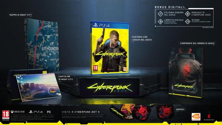 CYBERPUNK 2077 DAY ONE EDITION PS4 SPIEL PLAYSTATION 4 ITALIENISCH PAL ITA NEU
