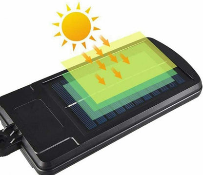 COB Solar-LED-Flutlichtstrahler, 150 LEDs, für den Außenbereich, Wandmontage, mit Sensor und Fernbedienung