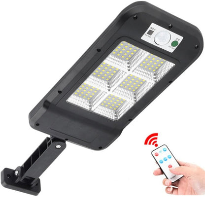 Solar Wandstrahler 120 SMD LED Außenleuchte mit Sensor und Fernbedienung
