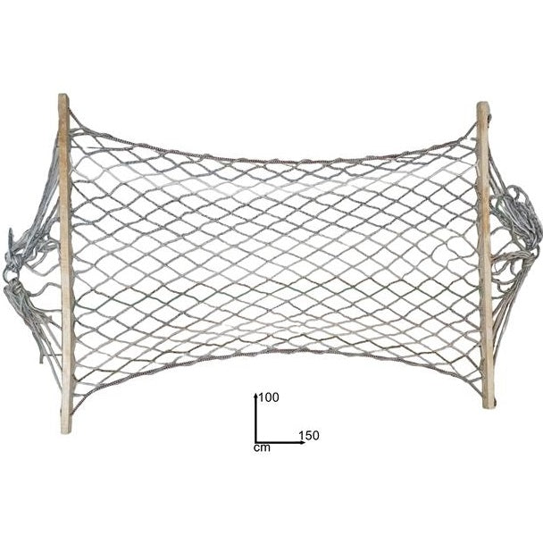 Amaca Classica per Bambini Rete Cotone Giardino Campeggio in Legno Corda 100x150