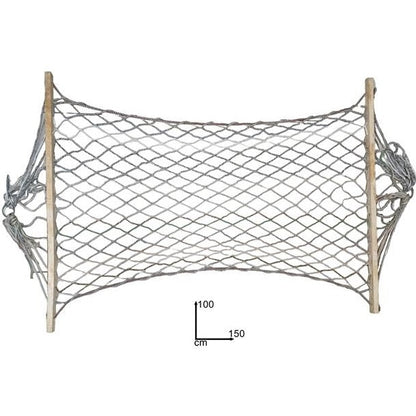 Amaca Classica per Bambini Rete Cotone Giardino Campeggio in Legno Corda 100x150
