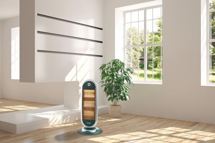 Kooper Halogenheizung Oszillierend Rotierend 3 Heizelemente 1200W Florida Home