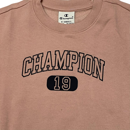 Champion tuta sportiva da ragazza con felpa girocollo Legacy Heritage 404834 PS124 rosa-blu