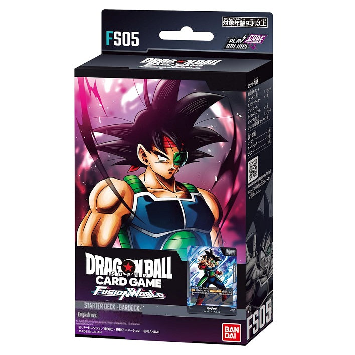 Dragon Ball Super Fusion World Starter Deck Fs05 Bardock Eu Carte Card Games