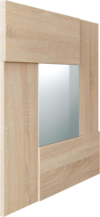 Mobile Ingresso con Cassetto e Specchio Oxys Rovere e Ossido