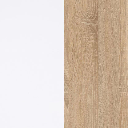 Armadio 2 ante e 2 cassetti bianco artik e rovere Canadian 81x52x180h