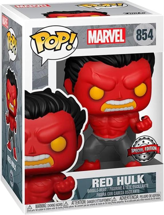 Funko Pop Marvel – (854) Red Hulk – Vinyl Figur Special Edition 9 cm