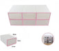 Organizer Shoe Rack 6 Compartments Box Container Space-saving Shoe Cabinet Pink