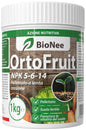 OrtoFruit – Organic-Mineral Pelletized Fertilizer NPK 5-6-14 Organic | Natural and Gradual Nutrition | For Vegetable Gardens, Orchards, Vineyards, and Olive Groves 1 kg