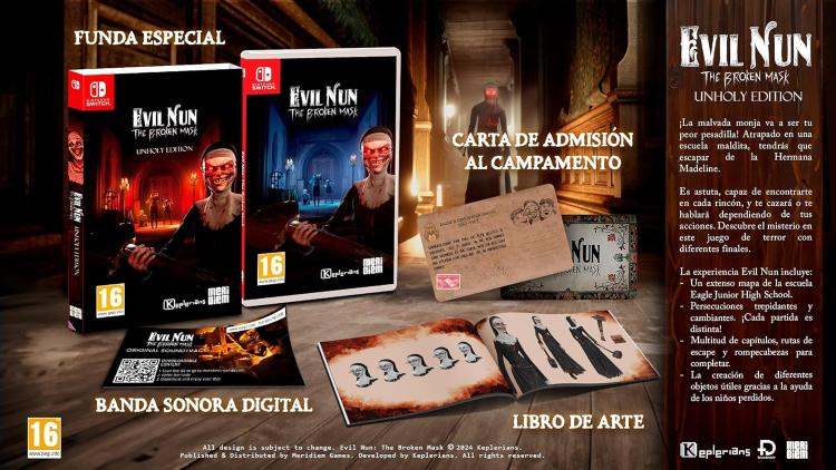 Evil Nun The Broken Mask Unholy Edition N/S Gioco Italiano Nintendo Switch  Pal
