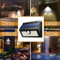 Solar Spotlight Wall Light with Photovoltaic LED and 3-Mode Sensor