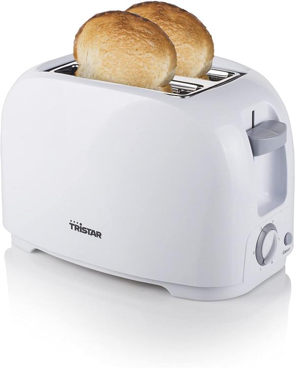 Tristar Toaster BR-1013 Brötchenaufsatz Toast Automatische Auswurf Weiß