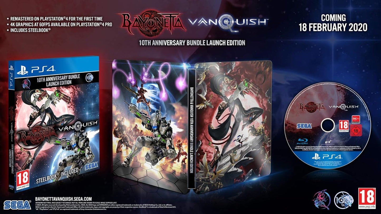 Bayonetta & Vanquish 10th Anniversary Bundle Launch Edition (Steelbook) Ps4