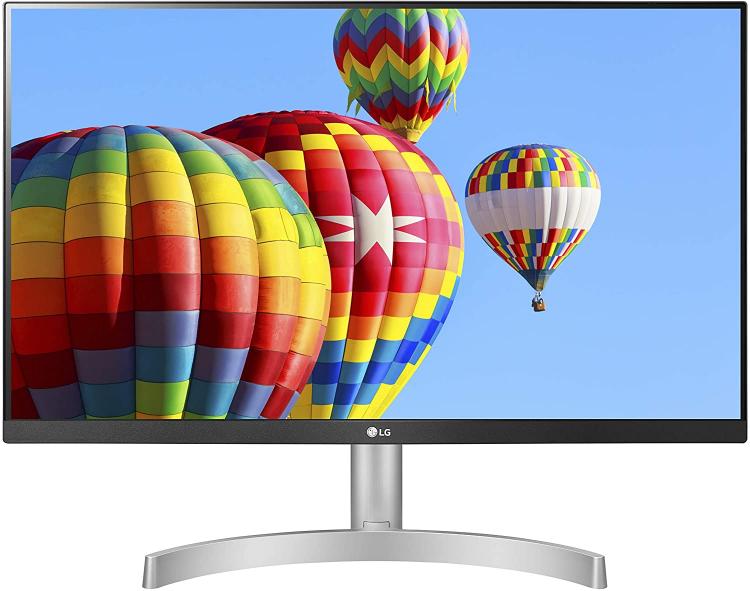 Lg Monitor TV 24" LED IPS Full 24ML600SHD HDMI VGA Flicker Safe PC Weiß