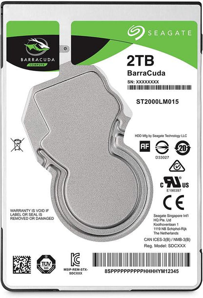 Seagate interne HDD 2,5" 2 TB 128 MB ST2000LM015 Laptop Desktop Festplatte