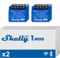 Shelly Mini 1 GEN3 2PACK- Smart Relay contatto pulito 8A AC/DC WiFi/BT/Matter