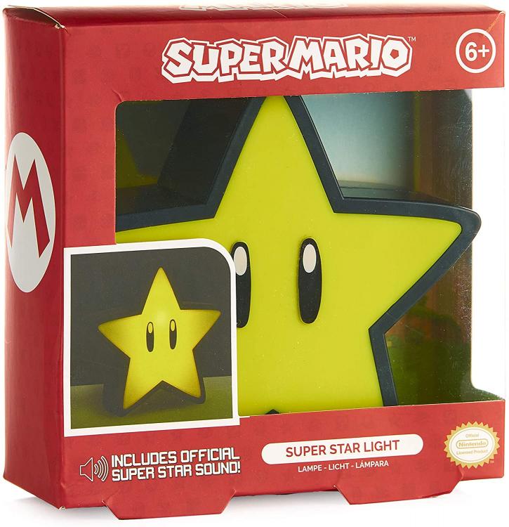 Paladone Super Mario Super Star Leuchte BDP Kunststoff Mehrfarbig