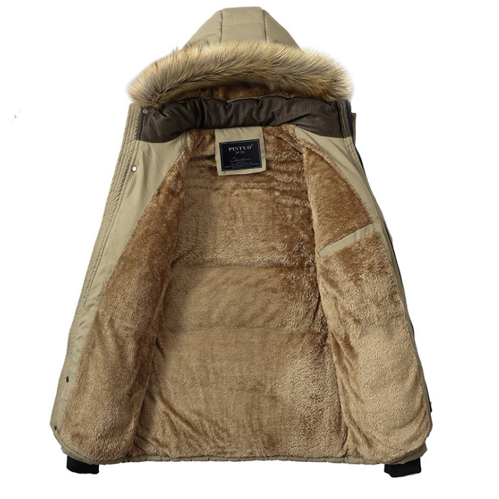 Giubbotto Winter Plus Size Men Jacket Warm Overcoat Outwear Cotton