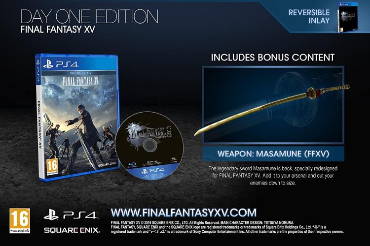 Final Fantasy XV Day One Edition PS4 Spiel Italienisch Playstation 4 FF 15 Neu