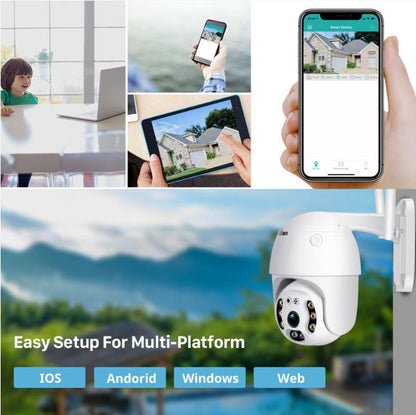 IP-Kamera WLAN PTZ Outdoor-Kamera SD IP66 Wireless Speed Zoom 1080P