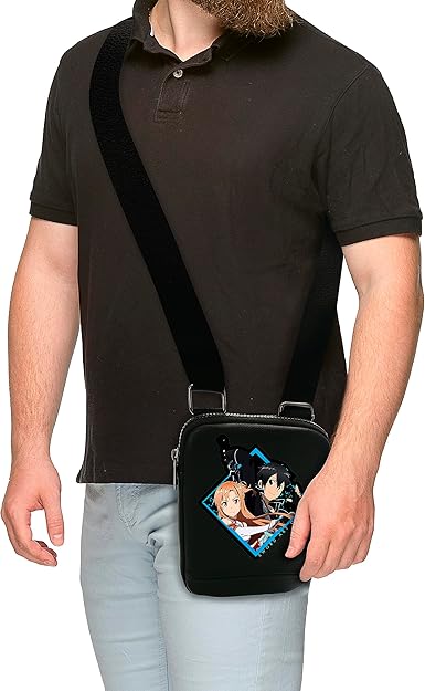 Abystyle Sword Art Online Umhängetasche „Asuna And Kirito“ Bauchtasche Schultertasche