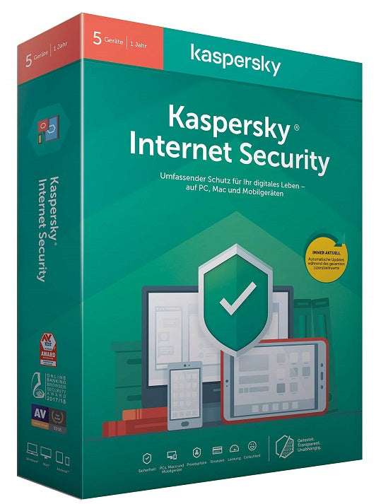 Kaspersky Internet Security 2020 5 PCs KL1939T5EFS-20Slim Computersicherheit
