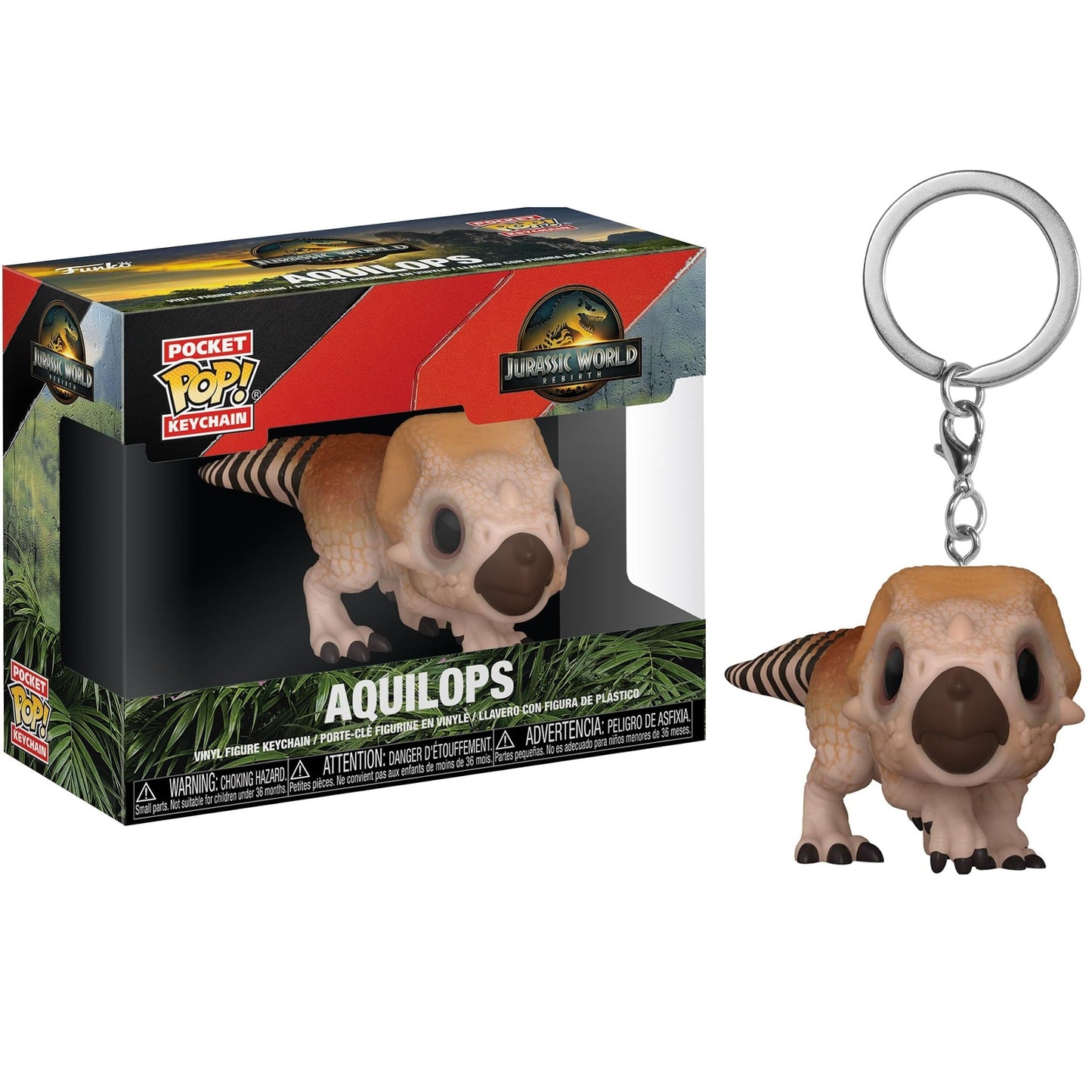 Funko Pop Pocket Keychain Jurassic World Rebirth (Aquilops) Schlüsselanhänger