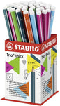 Stabilo Graphite Pencils Trio Thick HB Display Box 48 Pieces Office School