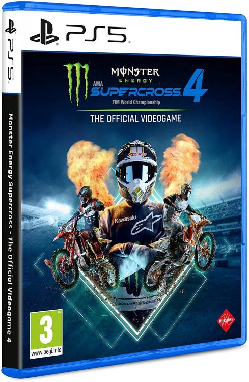 MONSTER ENERGY SUPERCROSS 4 EU PS5 VIDEOSPIEL ITALIENISCH PLAYSTATION 5 NEU