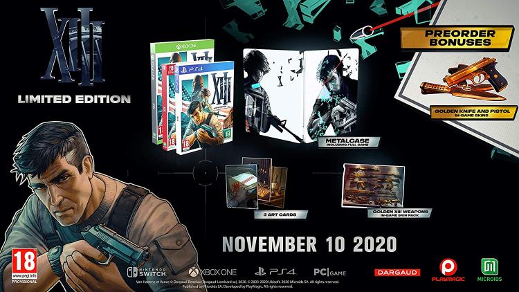 Xiii Remastered Limited Edition Ps4 Italiano Nuovo Videogioco Play Station 4