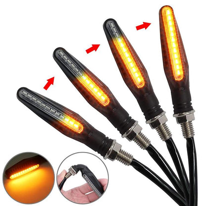 PAAR LED COB 12V MOTORRAD BLINKER ANZEIGE SEQUENTIELLER BLINKER 2 STK