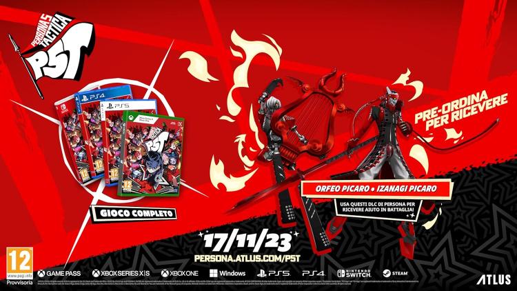 Persona 5 Tactica Launch Edition Ps5 Gioco Playstation 5 Italiano Nuovo  Ita