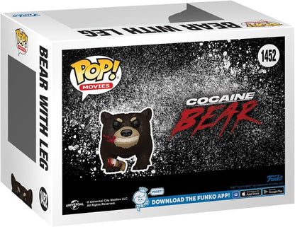 Funko Pop! Movies Cocaine Bear - (1452) Bear mit Bein Vinyl Figur Blut 9cm