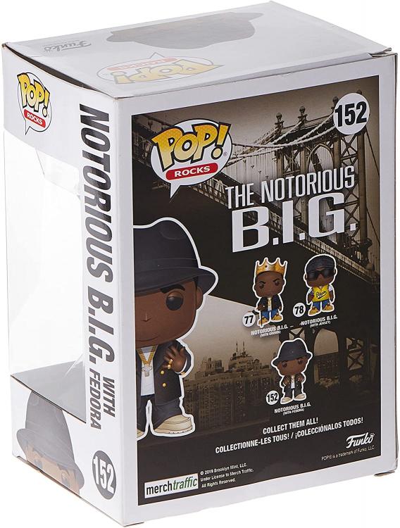Funko Pop! Rocks - Notorious B.I.G mit Fedora (152) Vinyl-Sammelfigur