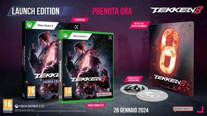 Tekken 8 Launch Edition (Steelbook Edition) Xbox Series X Italienisches Spiel Neu