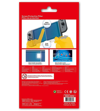 Nintendo Switch Oled Displayschutzfolie mit Blaulichtfilter Hori Filter Light Screen