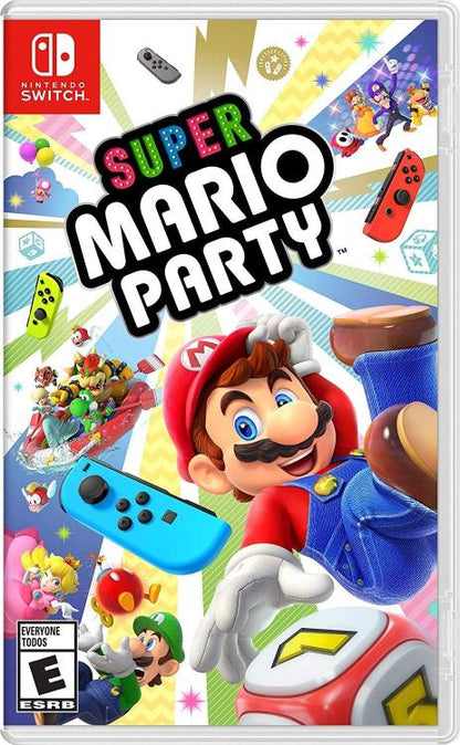 Nintendo Switch Bundle Super Mario Party Spiel + 2 Joy-Con Grün/Pastell-Lila