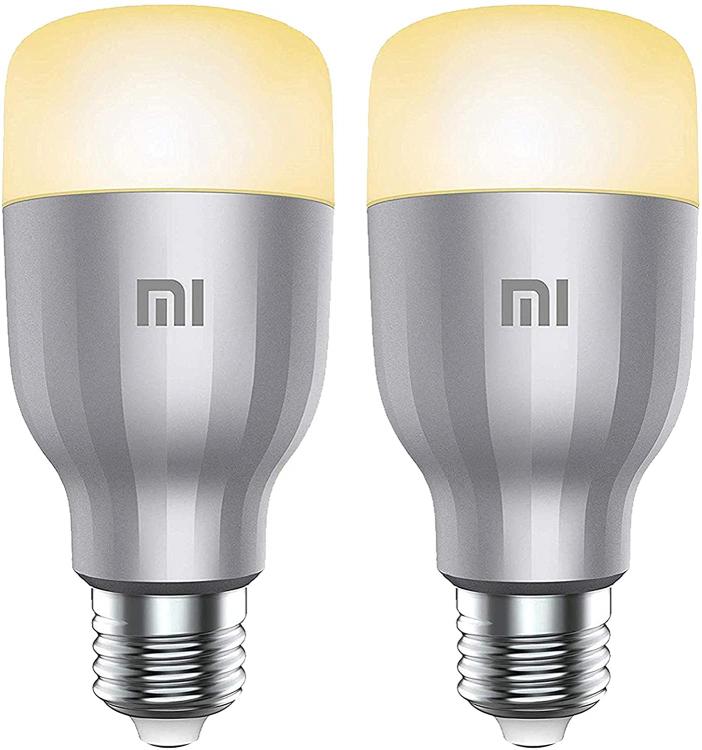 Xiaomi Mi LED Smart Bulb Weiß/Farbe Kit 2 Stück Wifi Google Home RGB Glühbirne