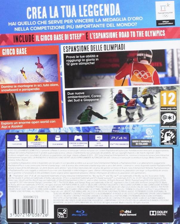 Steep - Winter Games Edition Videospiel PS4 Skifahren Italienisch PlayStation 4 Neu