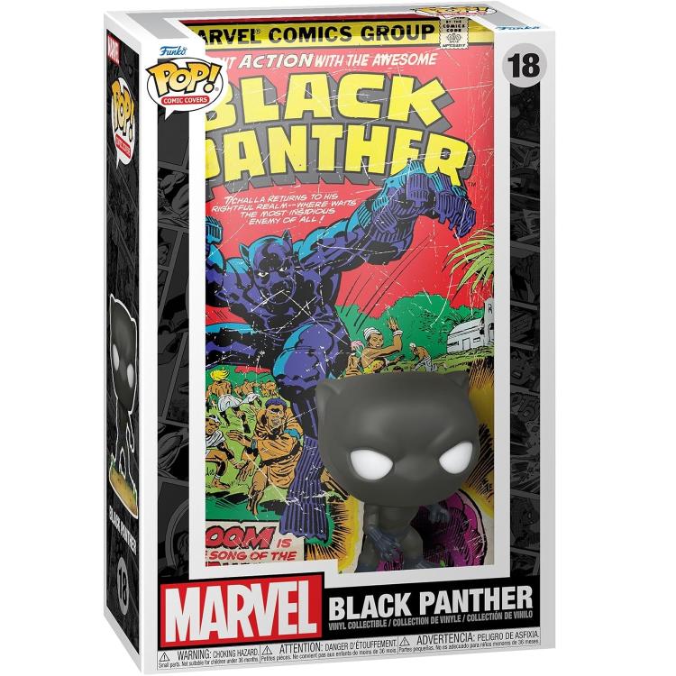 Funko Pop! Comic Cover - Marvel (18) Black Panther Vinylfigur 9cm Sammelfigur