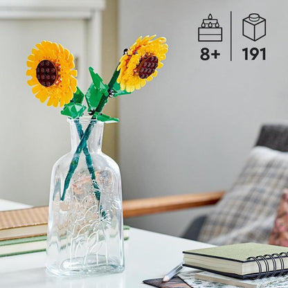 Lego -Creator Sonnenblumen Zierblumen 40524 Hausdekoration Bau 25Cm
